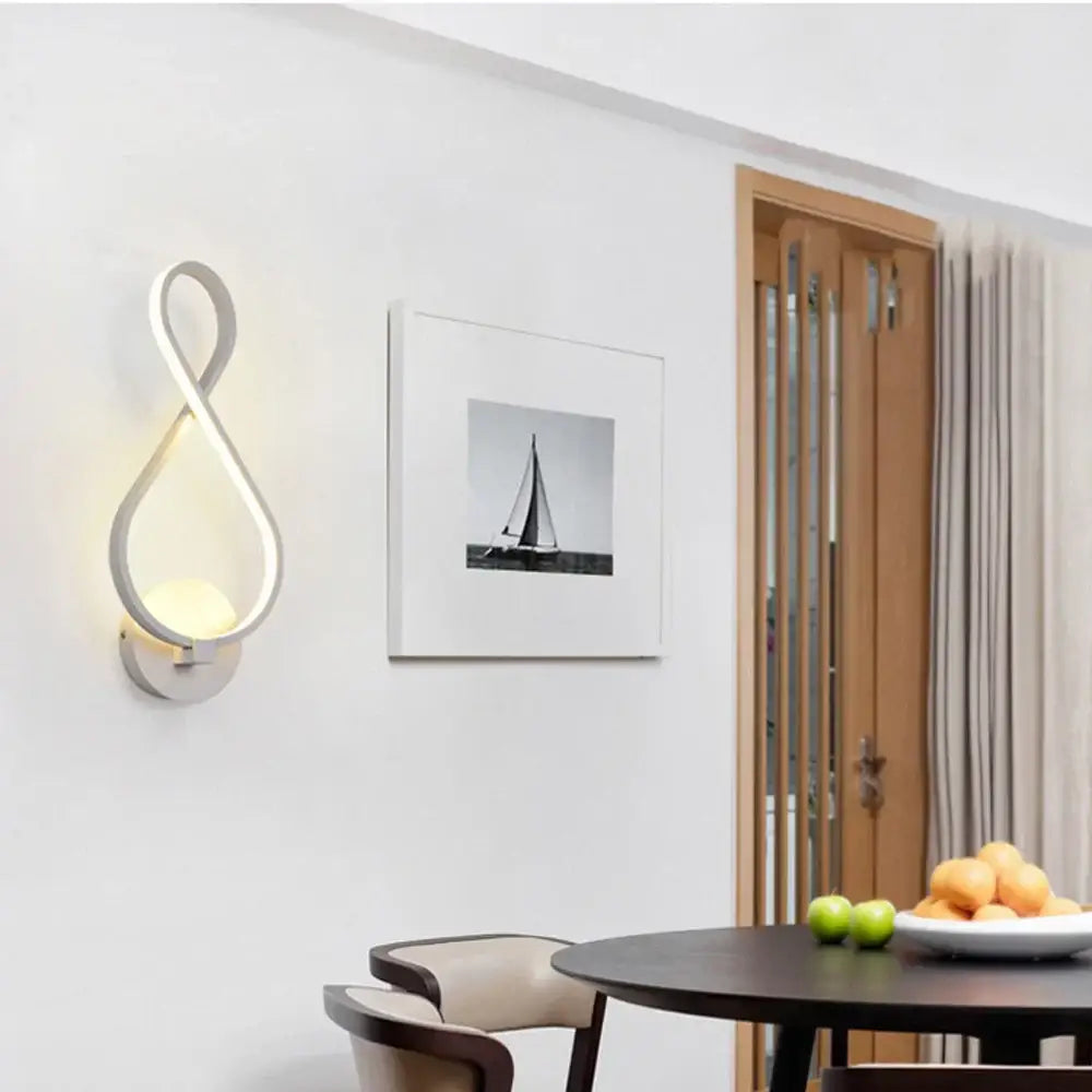 White Acrylic Wall Sconce for Corridor Lighting