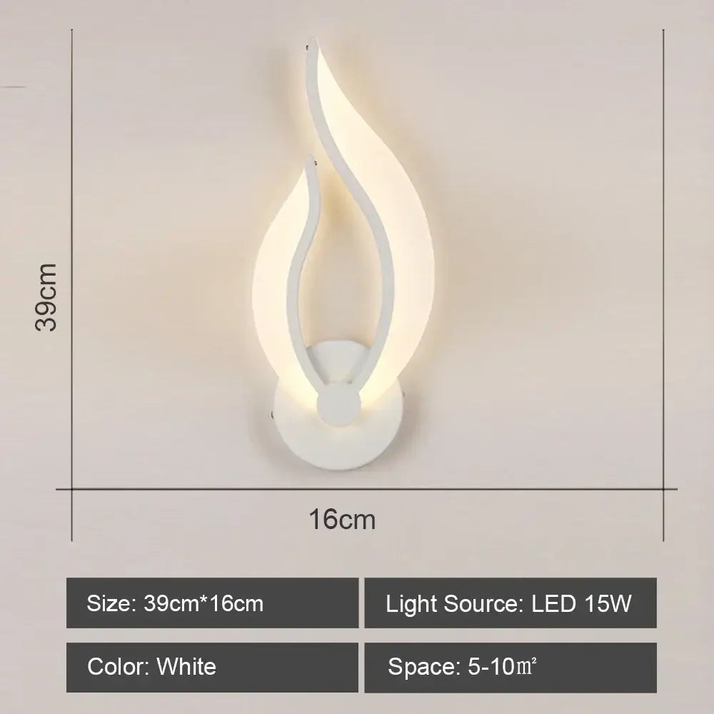 White Acrylic Wall Sconce for Corridor Lighting
