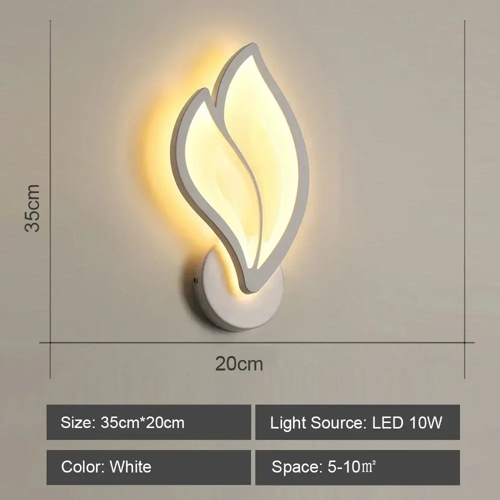 White Acrylic Wall Sconce for Corridor Lighting