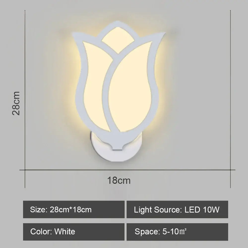 White Acrylic Wall Sconce for Corridor Lighting