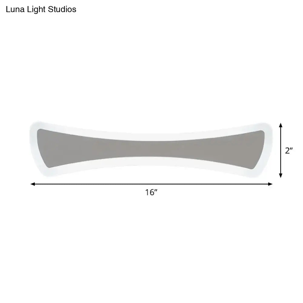 White Acrylic Vanity Lamp