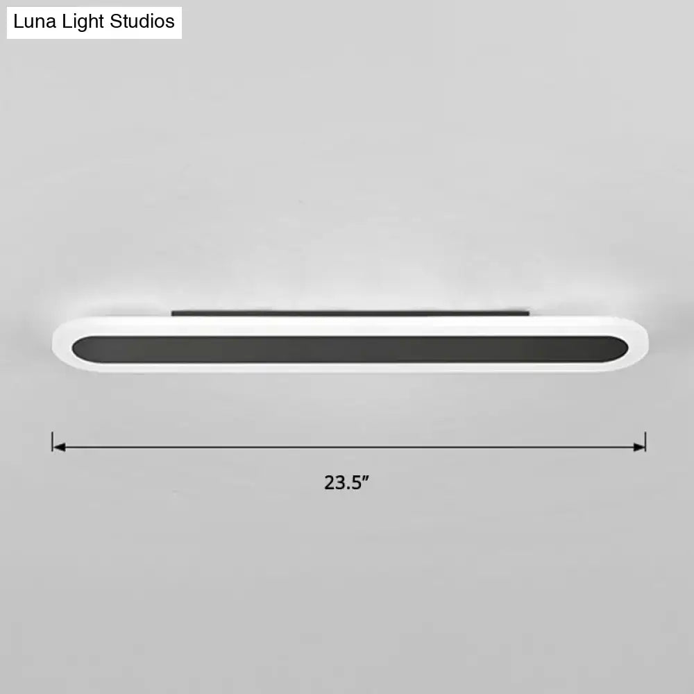 Black Acrylic Wall Lamp