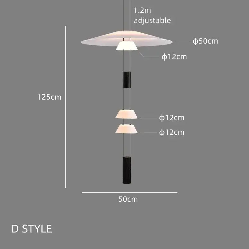 White Circular Pendant Light