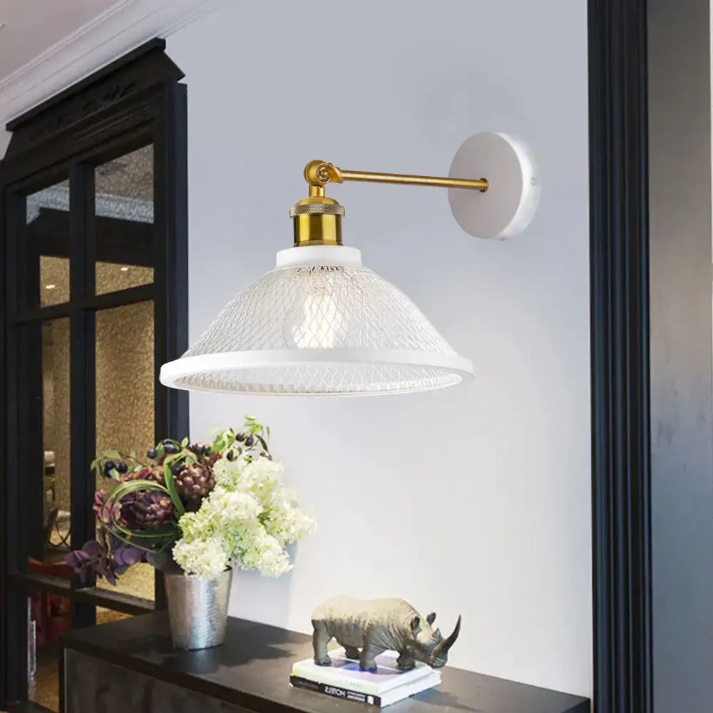 Iron Net Mesh Sconce