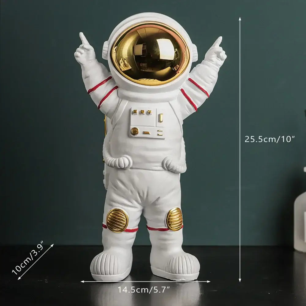 Gold Astronaut Figurines Decor