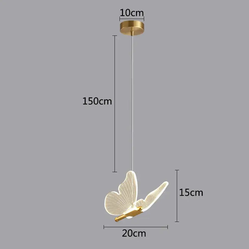 White Gold Butterfly Pendant