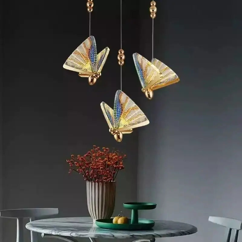 White Gold Butterfly Pendant