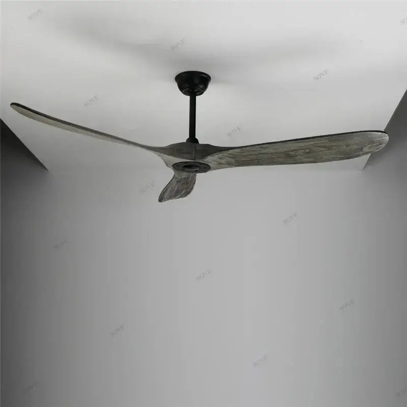 White Wood 60-Inch Remote Ceiling Fan