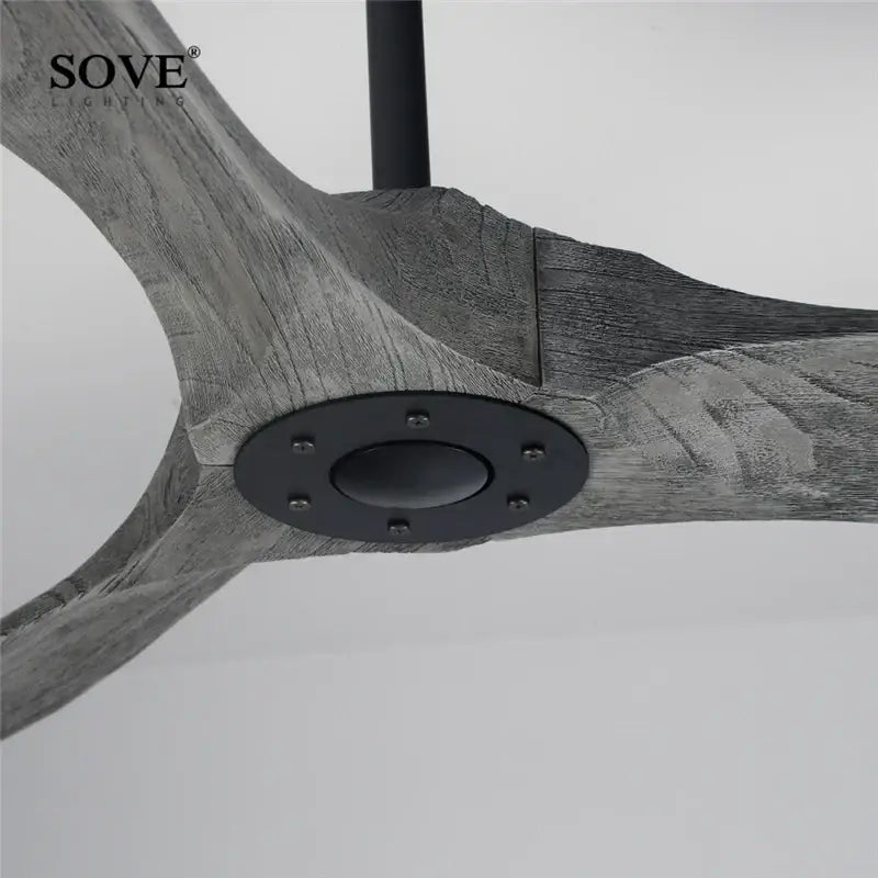 White Wood 60-Inch Remote Ceiling Fan