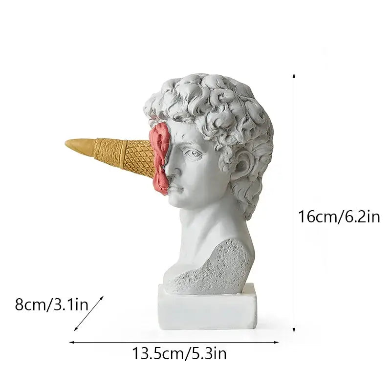 Pink Horse Head Sculpture