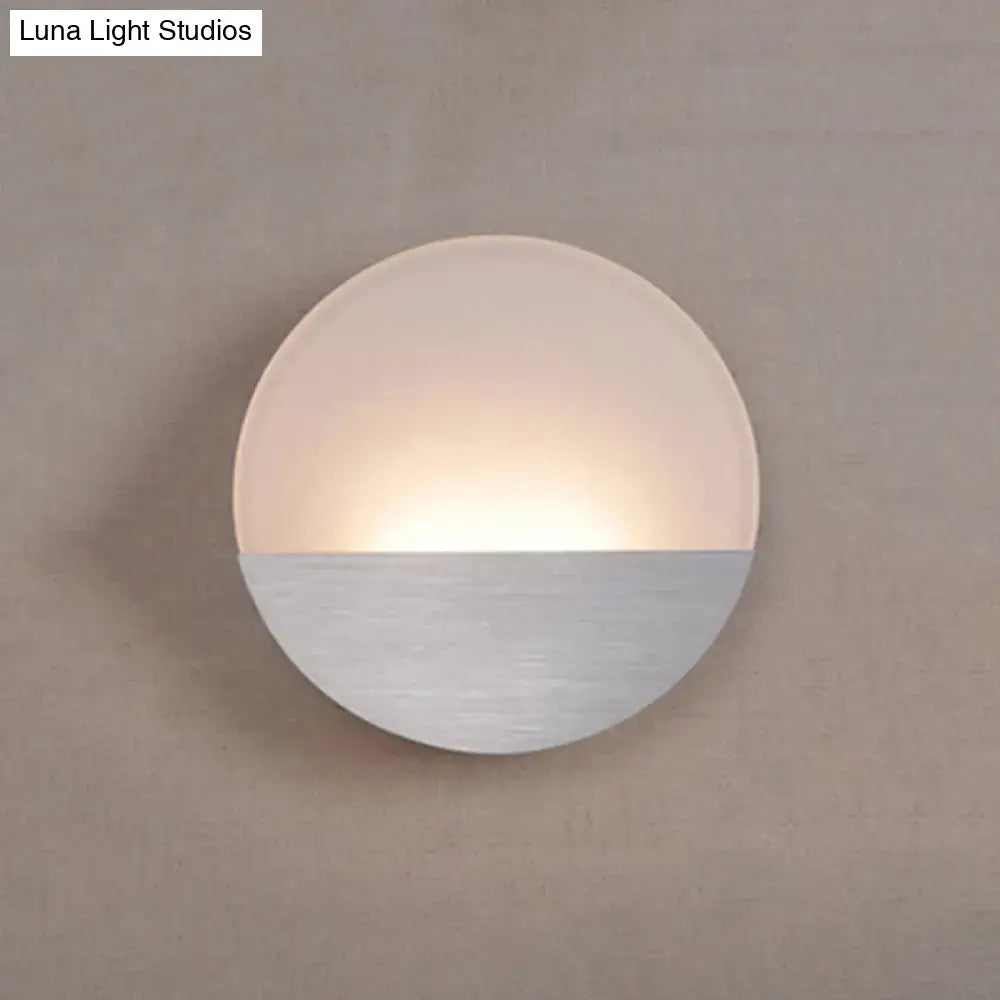 Silver LED Sconce Light