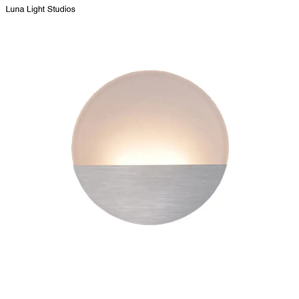 Silver LED Sconce Light