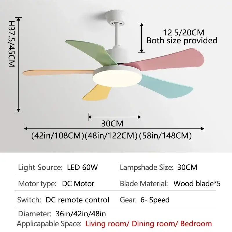 Green Leaf Ceiling Fan