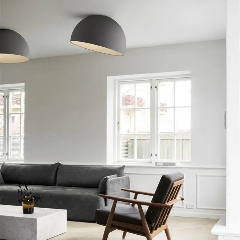 White Wood Dome Light
