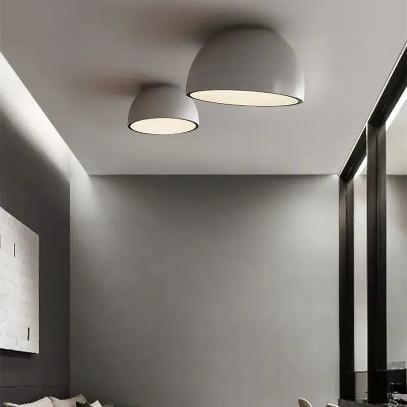 White Wood Dome Light