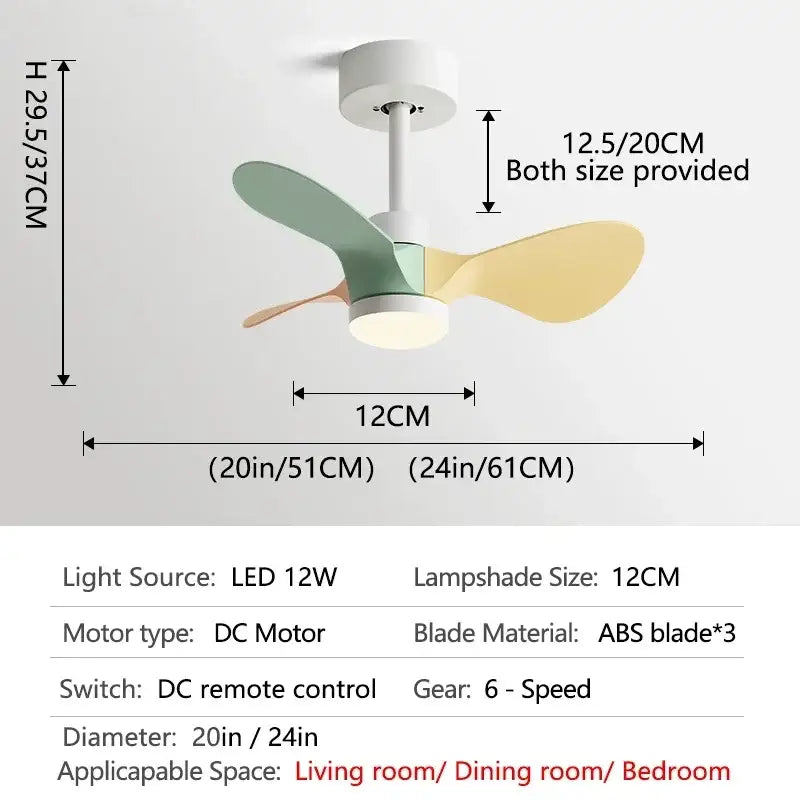 White Wood Mini Fan