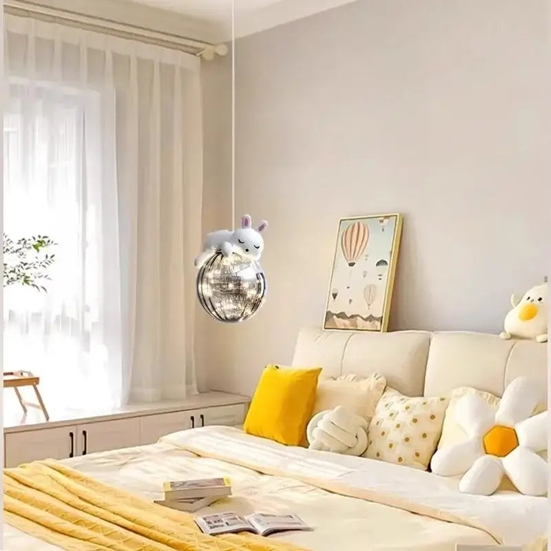 White Bear Glass Chandelier