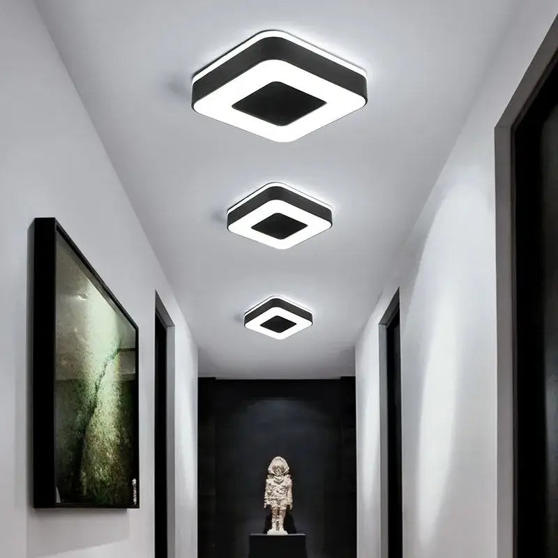 White Square Ceiling Light
