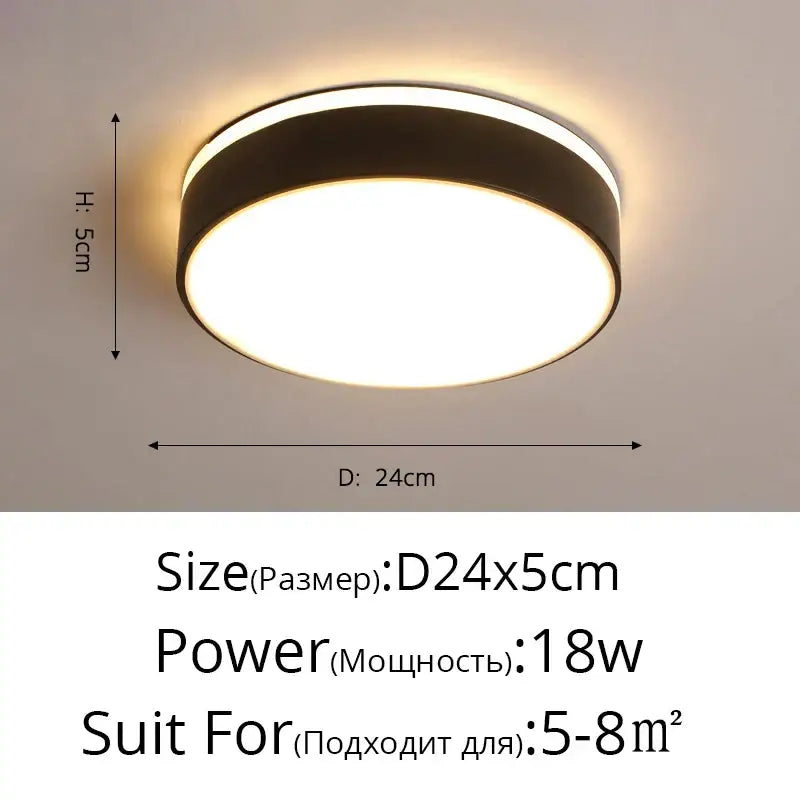 White Square Ceiling Light