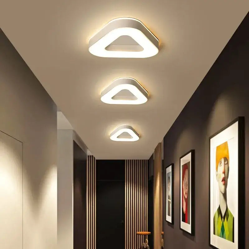 White Square Ceiling Light
