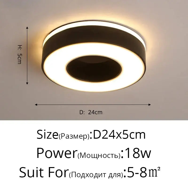 White Square Ceiling Light
