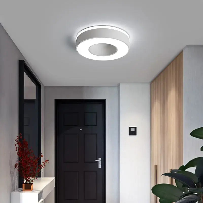 White Square Ceiling Light