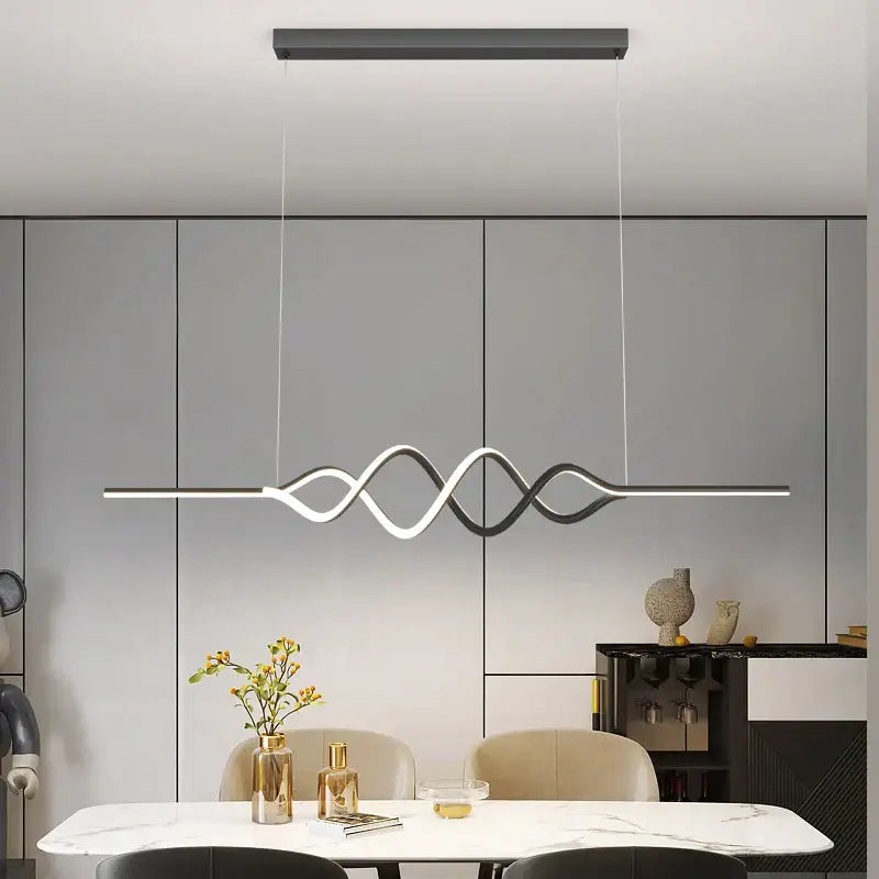 Black Square Chandelier Light