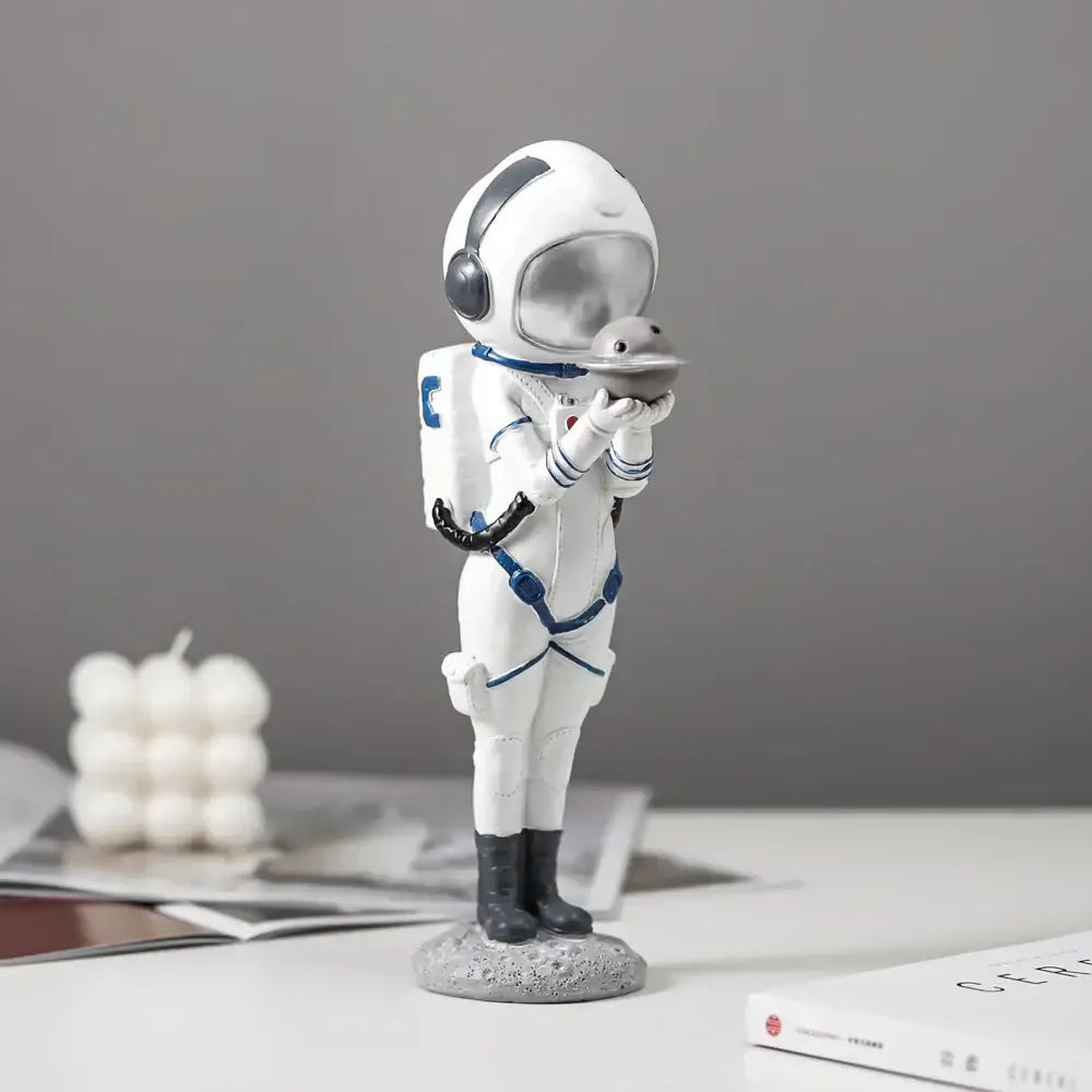Blue Astronaut Resin Figurines