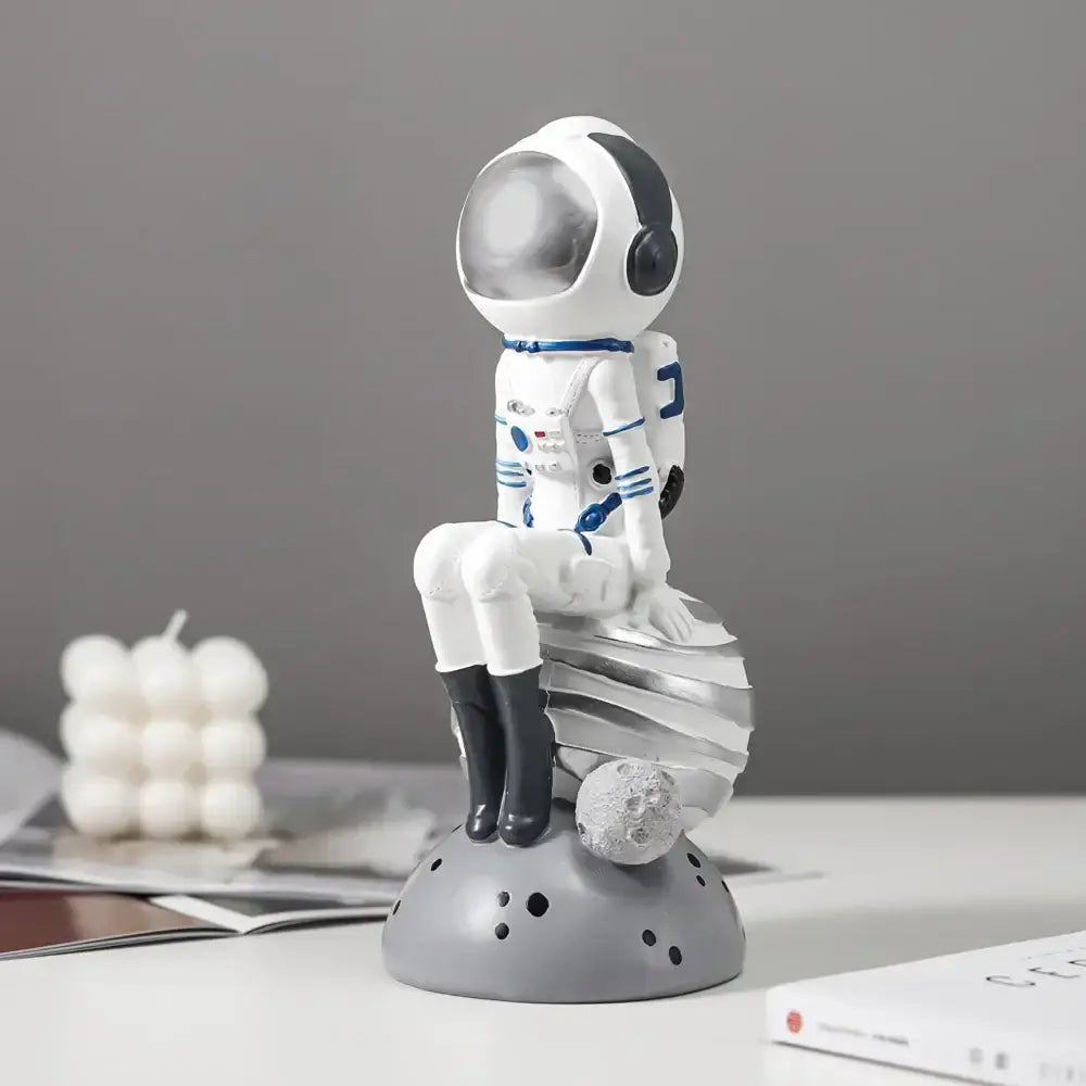 Blue Astronaut Resin Figurines