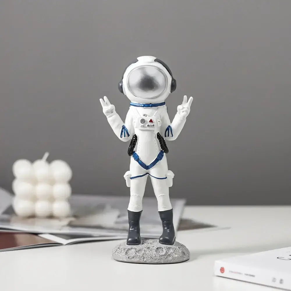 Blue Astronaut Resin Figurines