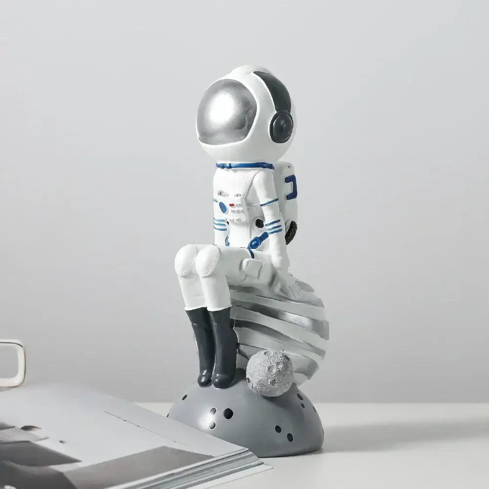 Blue Astronaut Resin Figurines