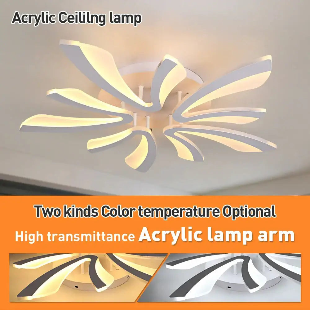 Acrylic Branch LED Chandelier