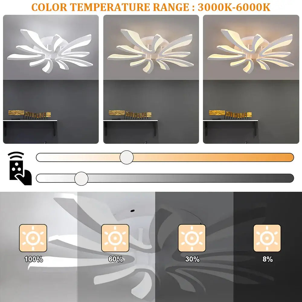 Acrylic Branch LED Chandelier