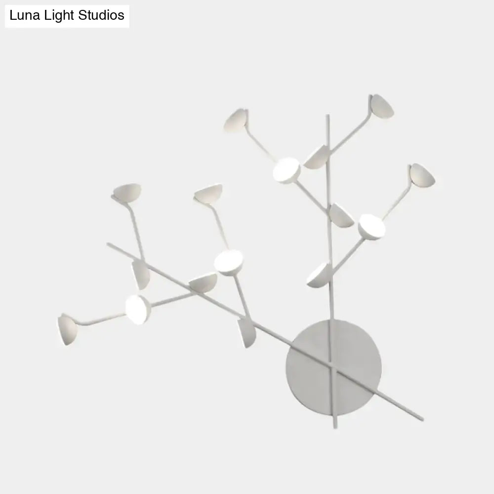 White Branch Metal Sconce