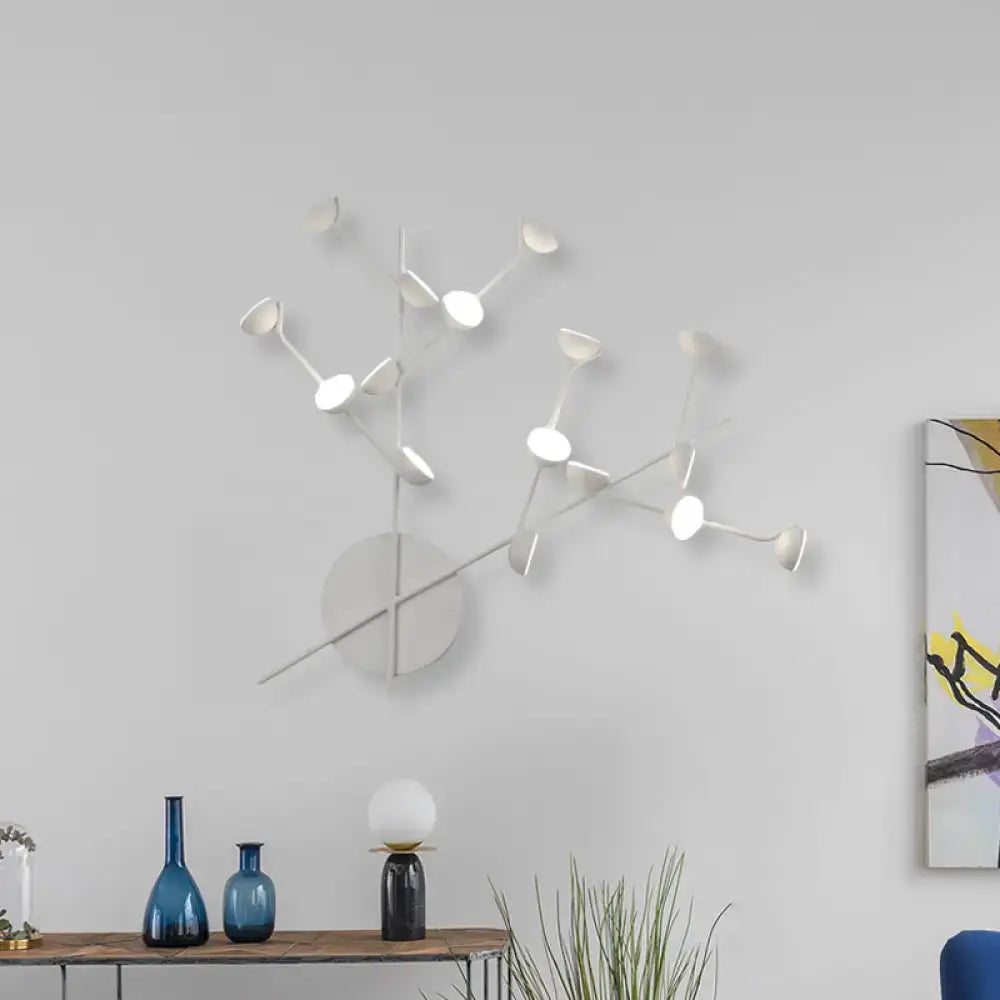 White Branch Metal Sconce