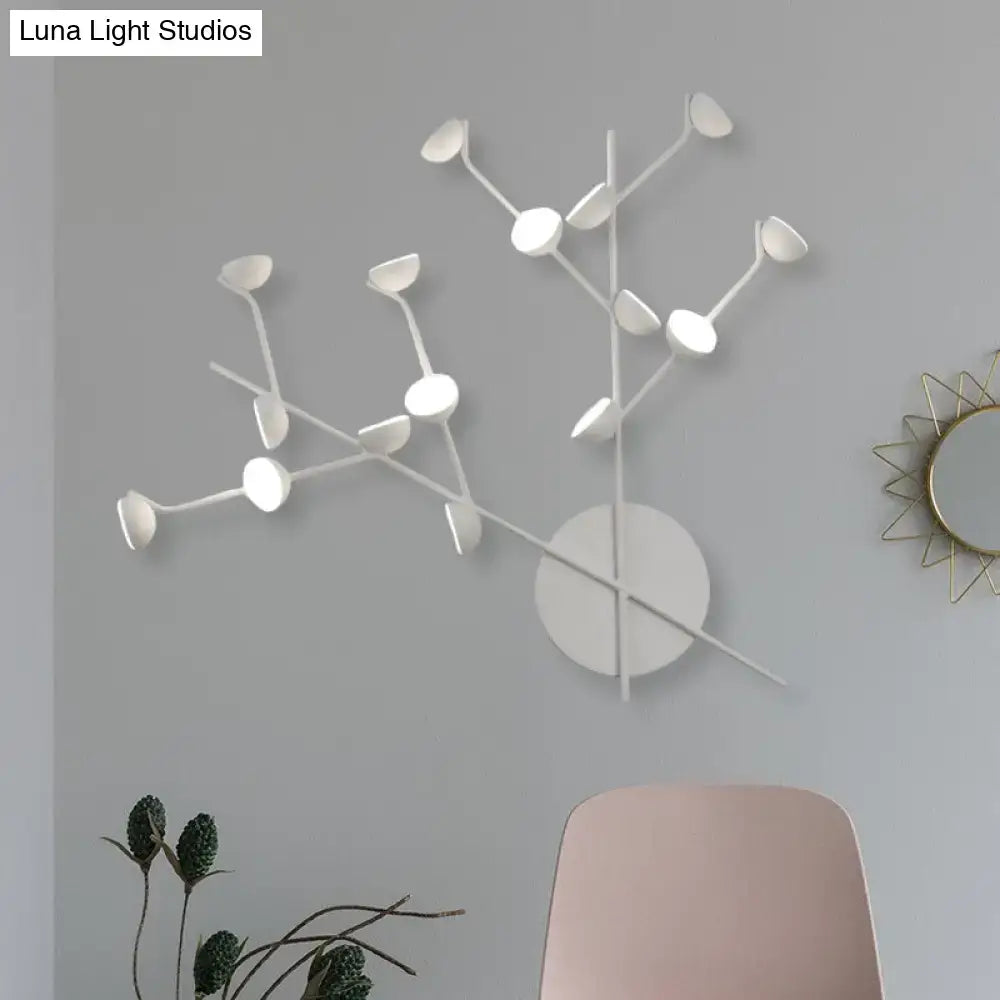 White Branch Metal Sconce