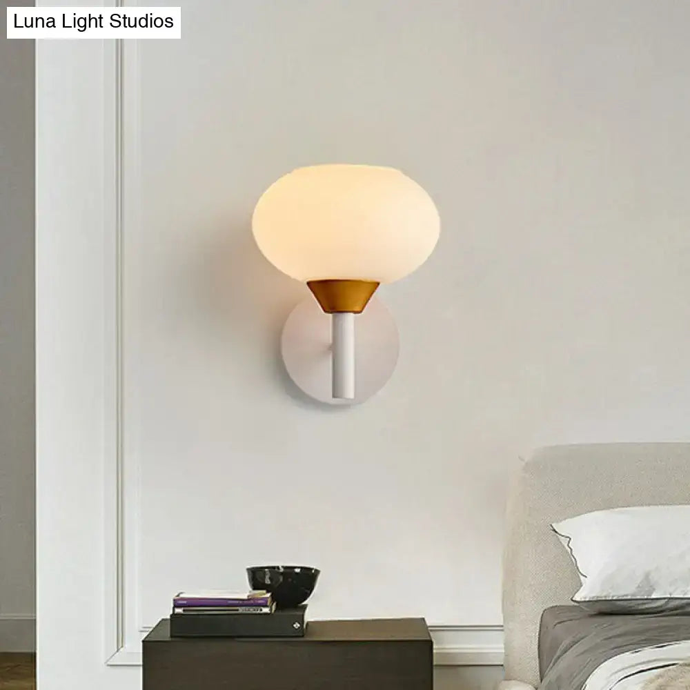 Brass Opal Minimalist Wall Sconce