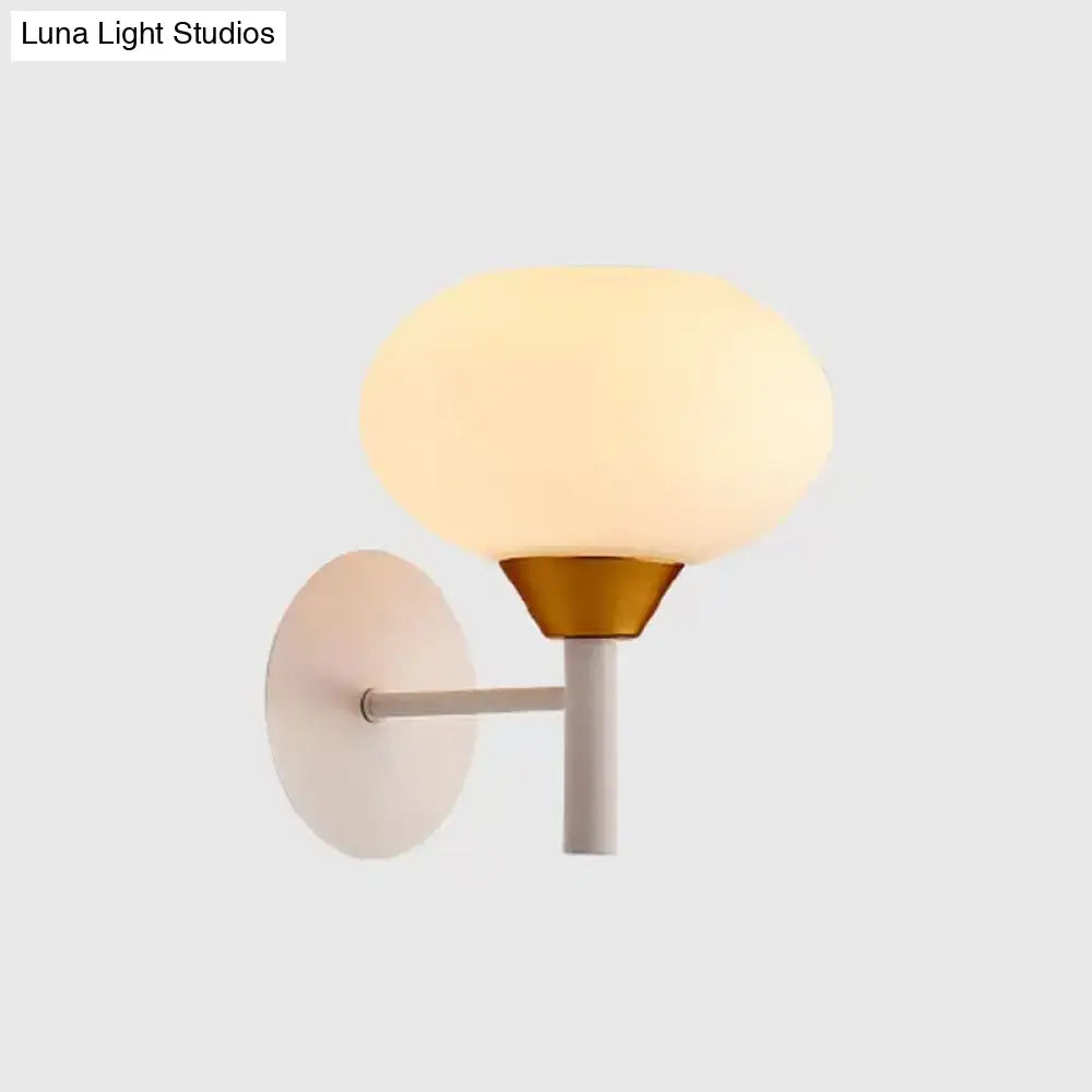 Brass Opal Minimalist Wall Sconce