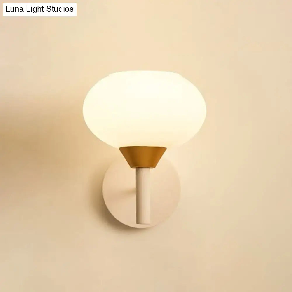Brass Opal Minimalist Wall Sconce