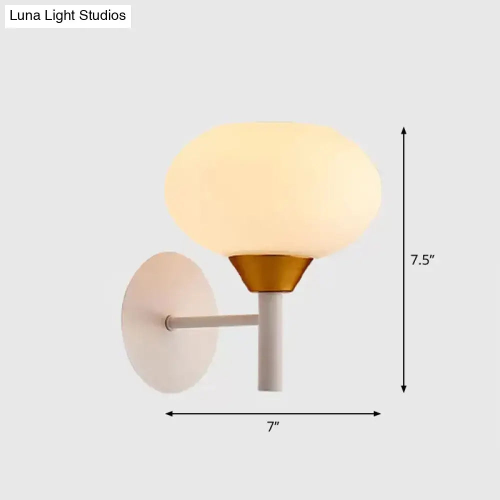 Brass Opal Minimalist Wall Sconce