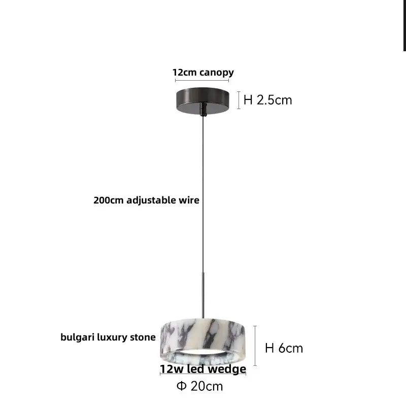 Marble Glass Pendant Lamp
