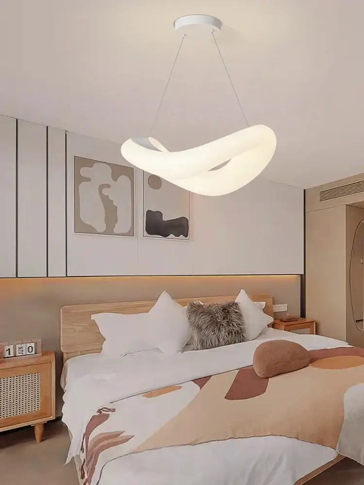 White Bubble LED Chandelier