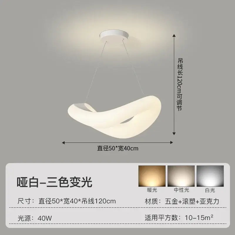 White Bubble LED Chandelier