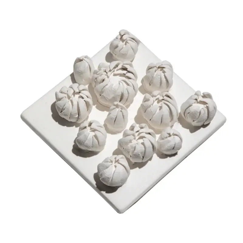 White Bud Ceramic Wall Art