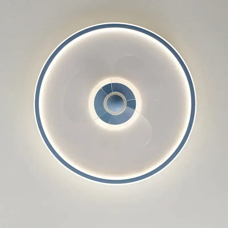 White LED Ceiling Fan with Transparent Blades