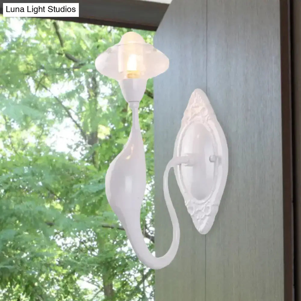 White Ceramic Wall Sconce