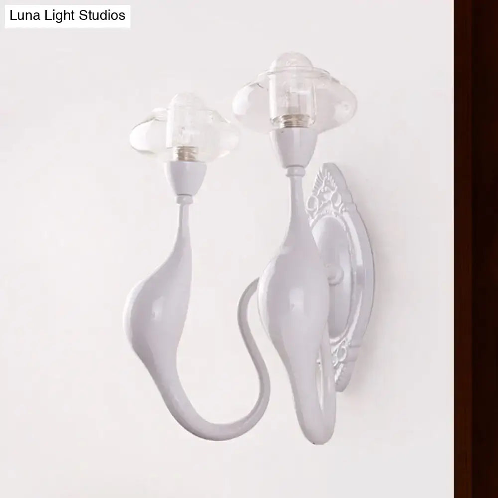 White Ceramic Wall Sconce