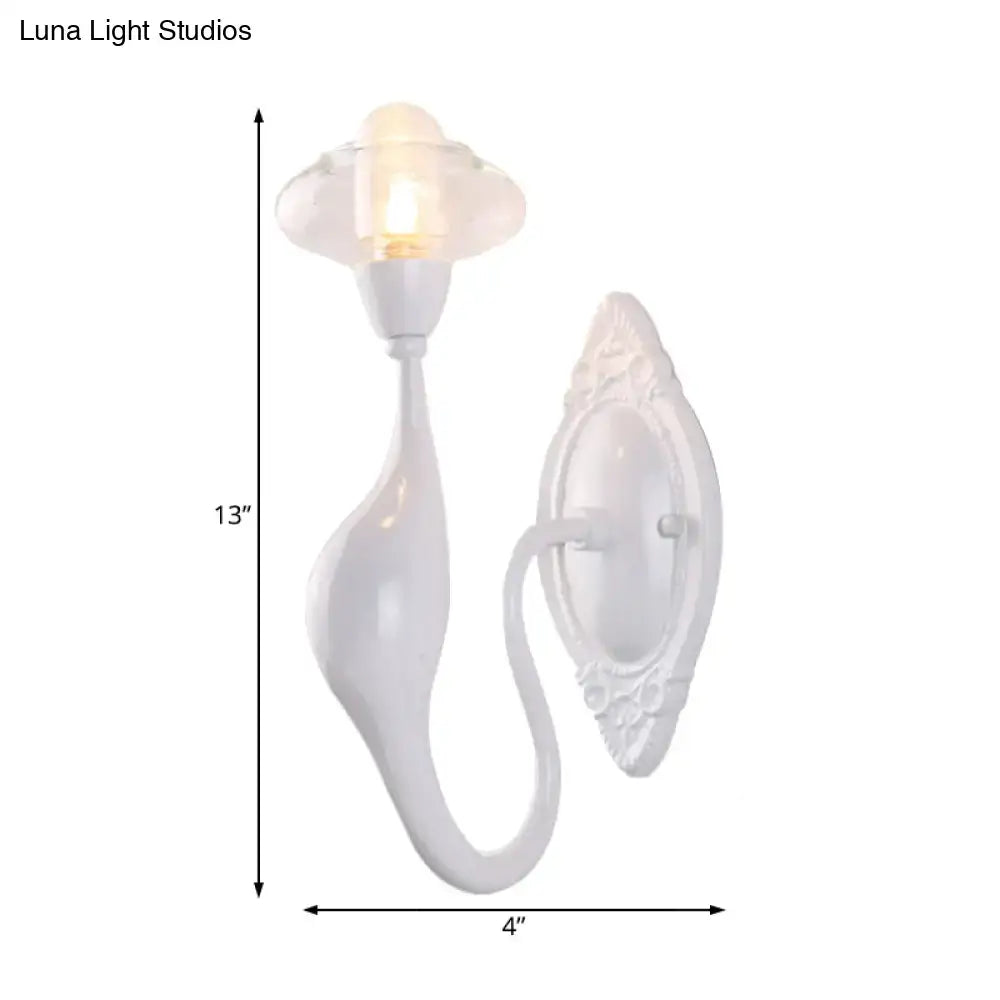 White Ceramic Wall Sconce