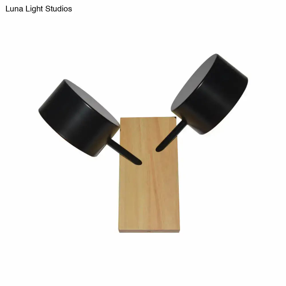 White Ceramic Drum Sconce