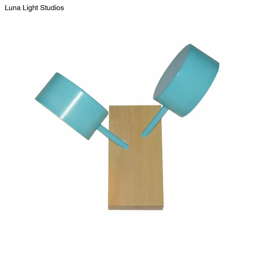 White Ceramic Drum Sconce